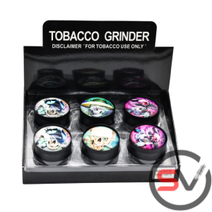 GRINDER 3 PART 50MM SKULLS (ME039) - 12CT/DISPLAY